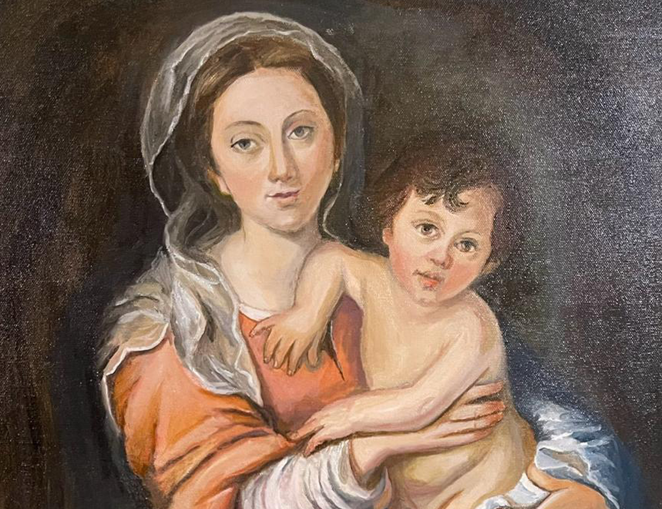 Madonna and child Painting Reproduction